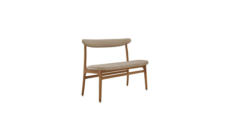Banquette 200-190, tissu bouclé beige