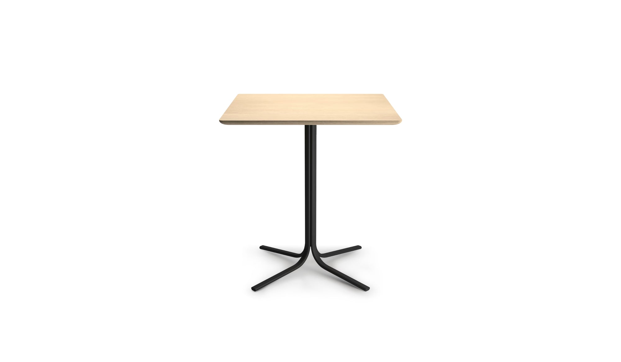 Table bistrot carrée Atal, plateau 70 cm en chêne