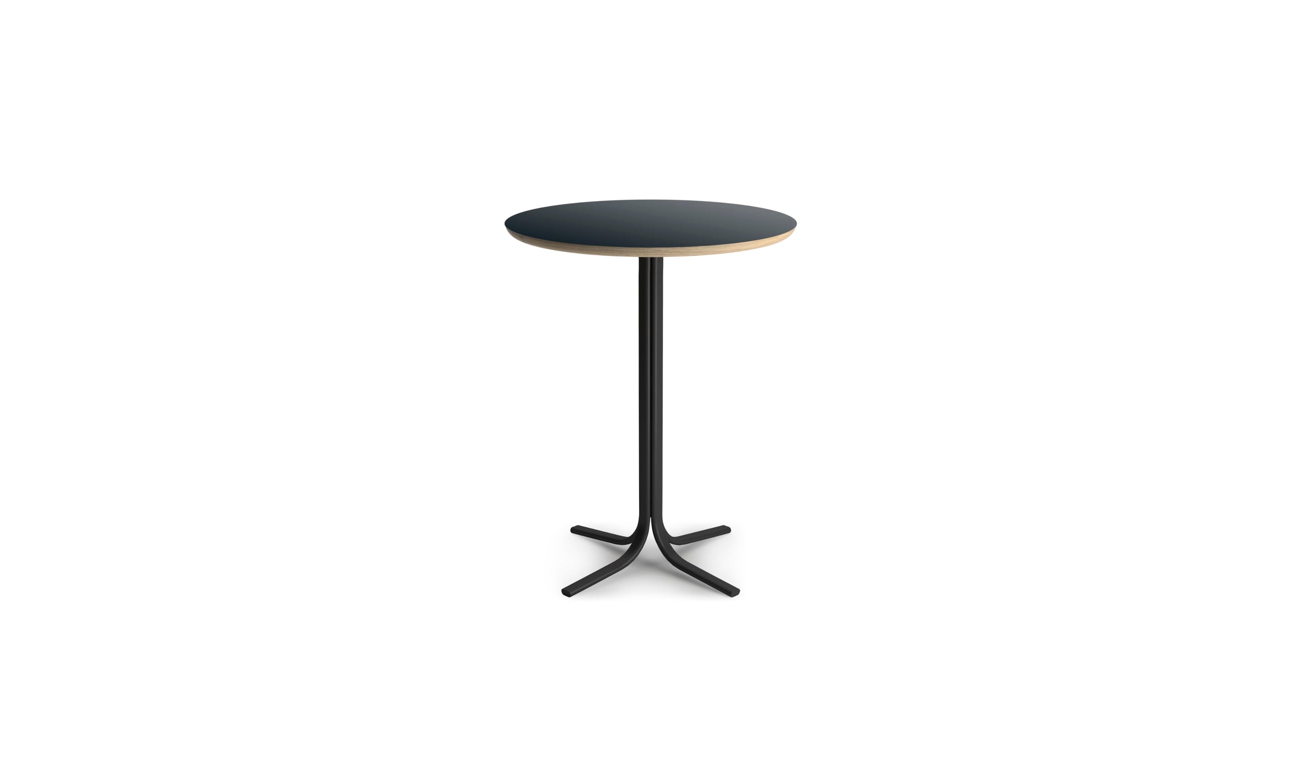 Table bistrot ronde Atal, plateau Ø60 cm en stratifié
