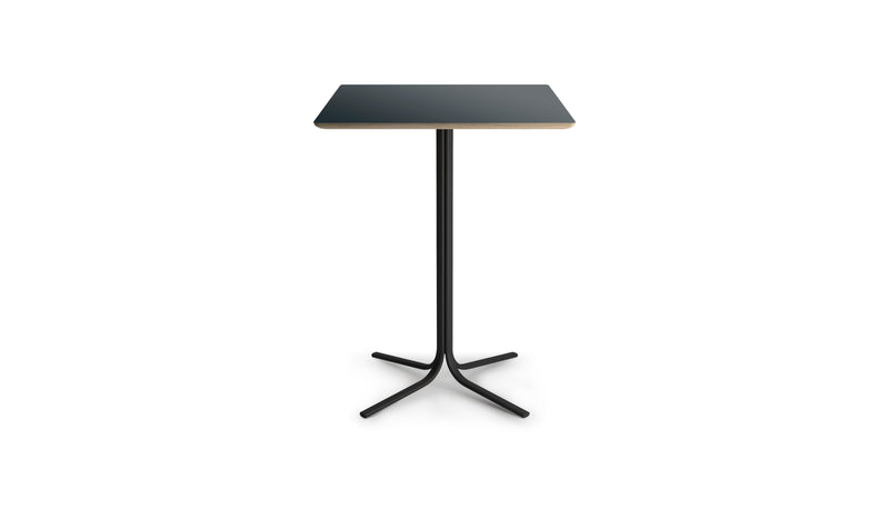 Table haute carrée Atal, H 90 cm, plateau stratifié