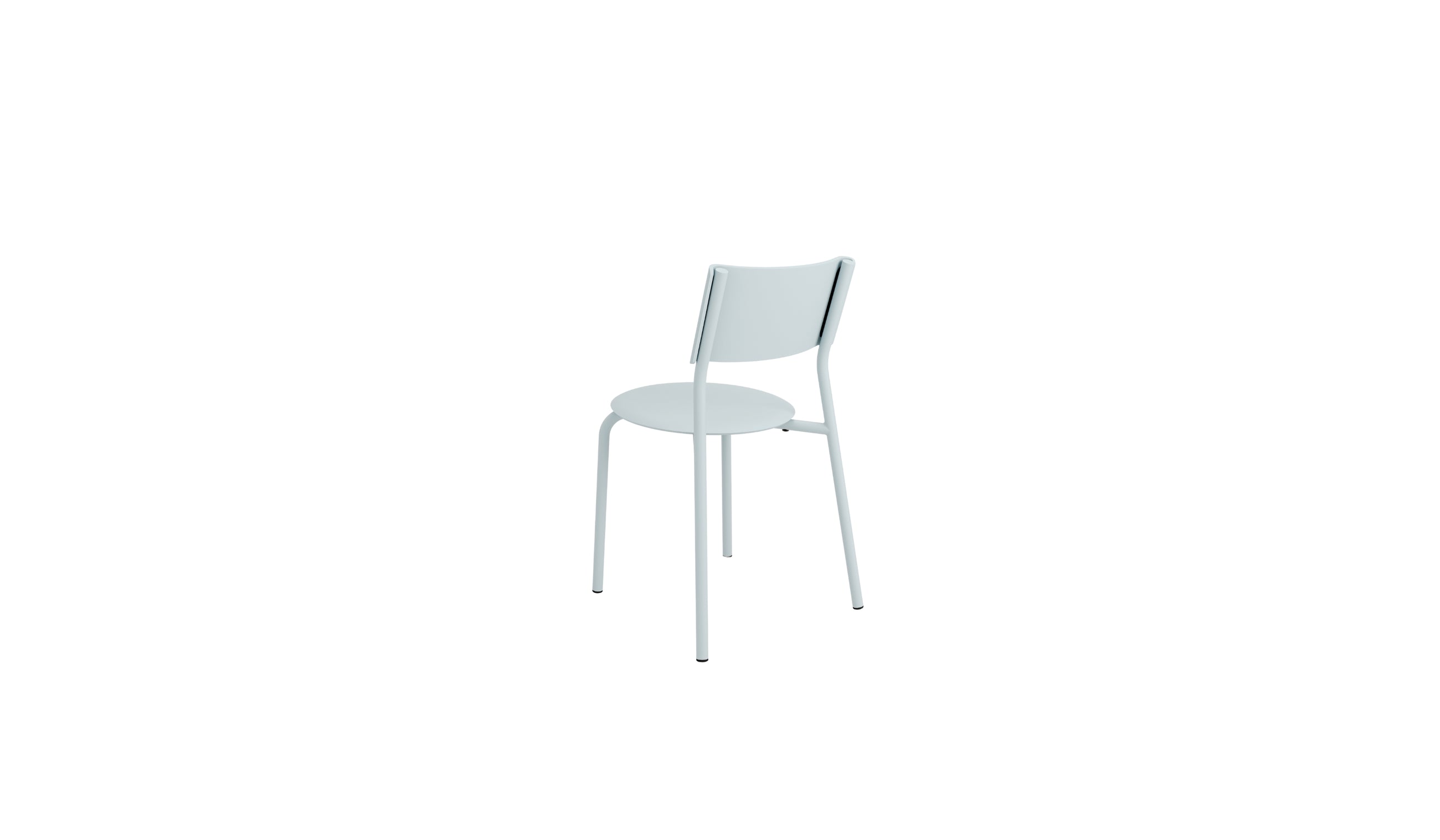 Chaise SSDr plastique recyclé, bleu pâle