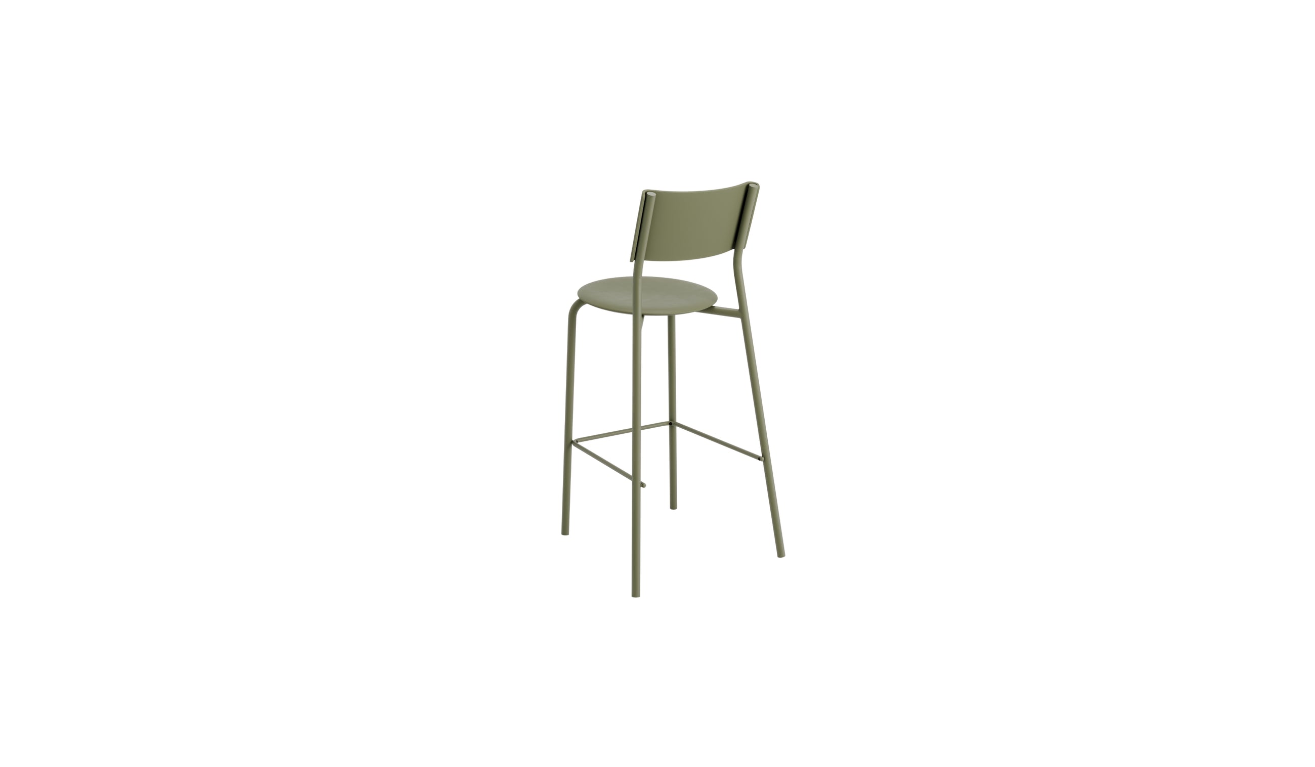 Chaise de bar SSDr 75 cm, vert kaki