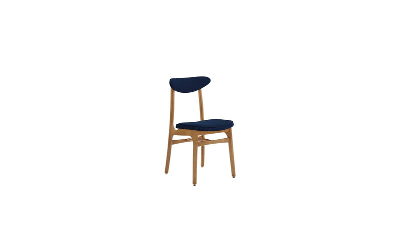 Chaise 200-190, velours bleu