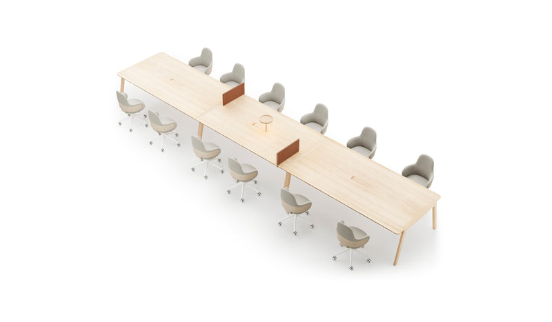 Bureau bench Heldu, 12 personnes