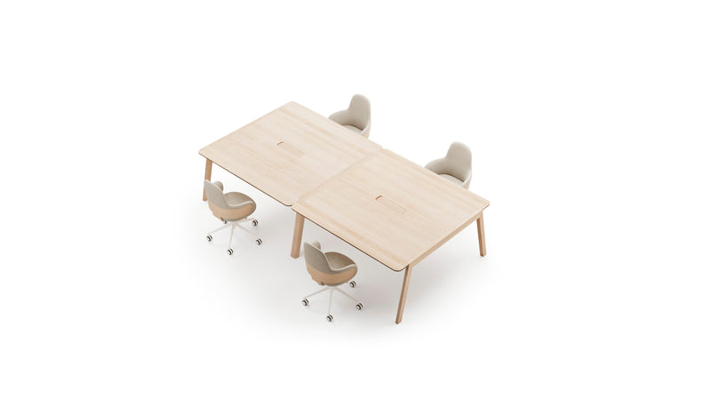 Bureau bench Heldu, 4 personnes