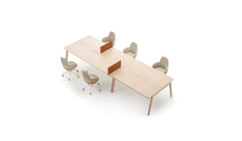 Bureau bench Heldu, 6 personnes
