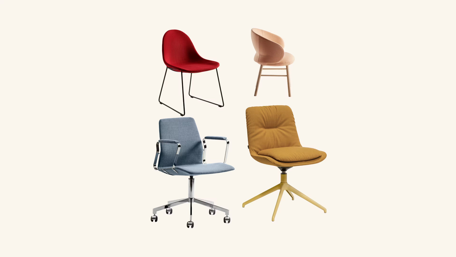 Ensemble de chaises de bureau