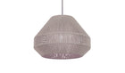 Acapulco - Suspension moderne ecodesign en corde de coton naturel beige fait main