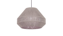 Acapulco - Suspension moderne ecodesign en corde de coton naturel beige fait main