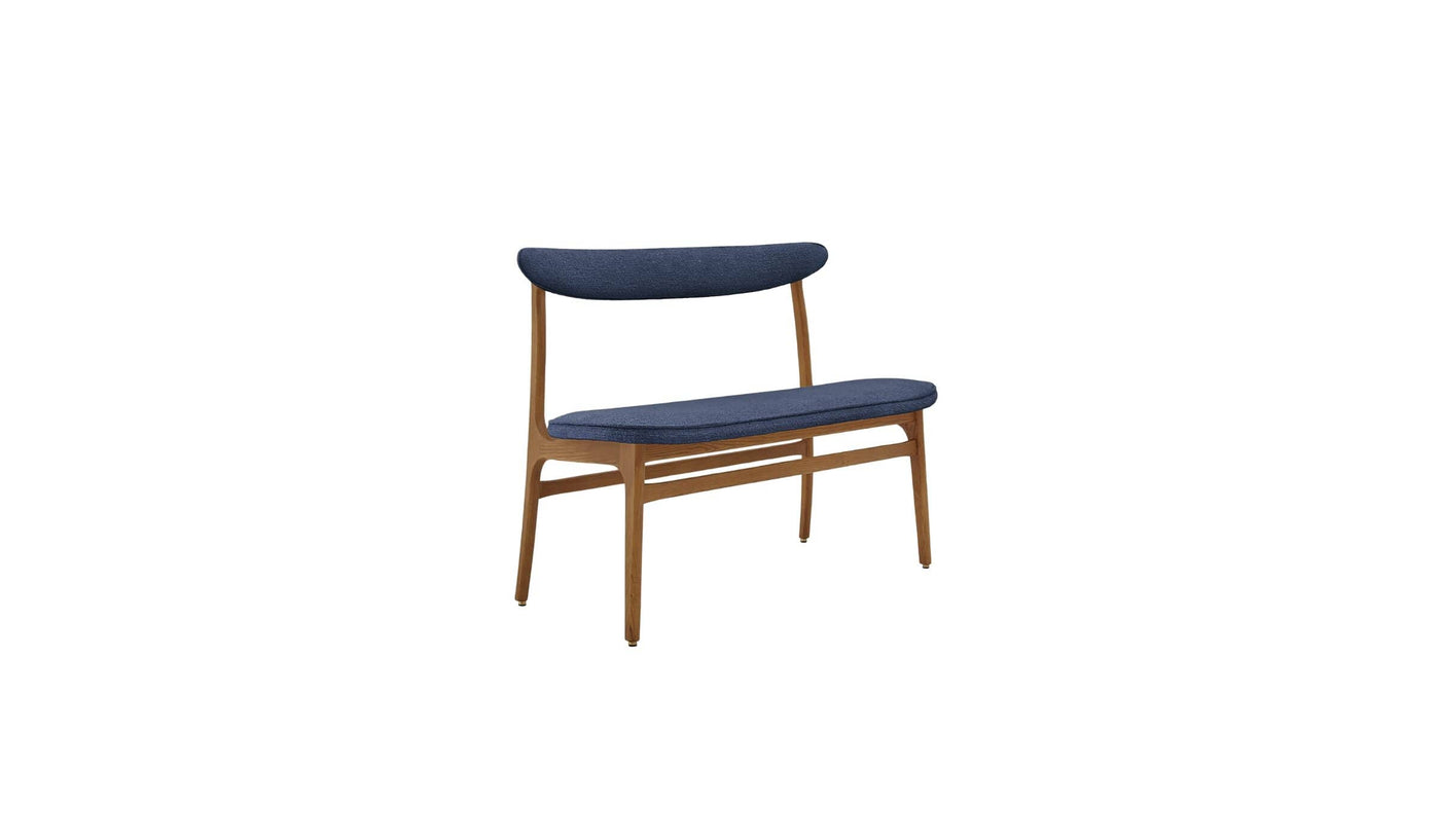 Banquette 200-190, tissu bouclé bleu