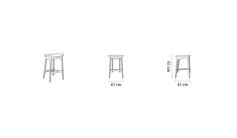 Tabouret de bar-200-190 - Tabouret de comptoir, tissu coco, beige--NOVINEA-366 CONCEPT