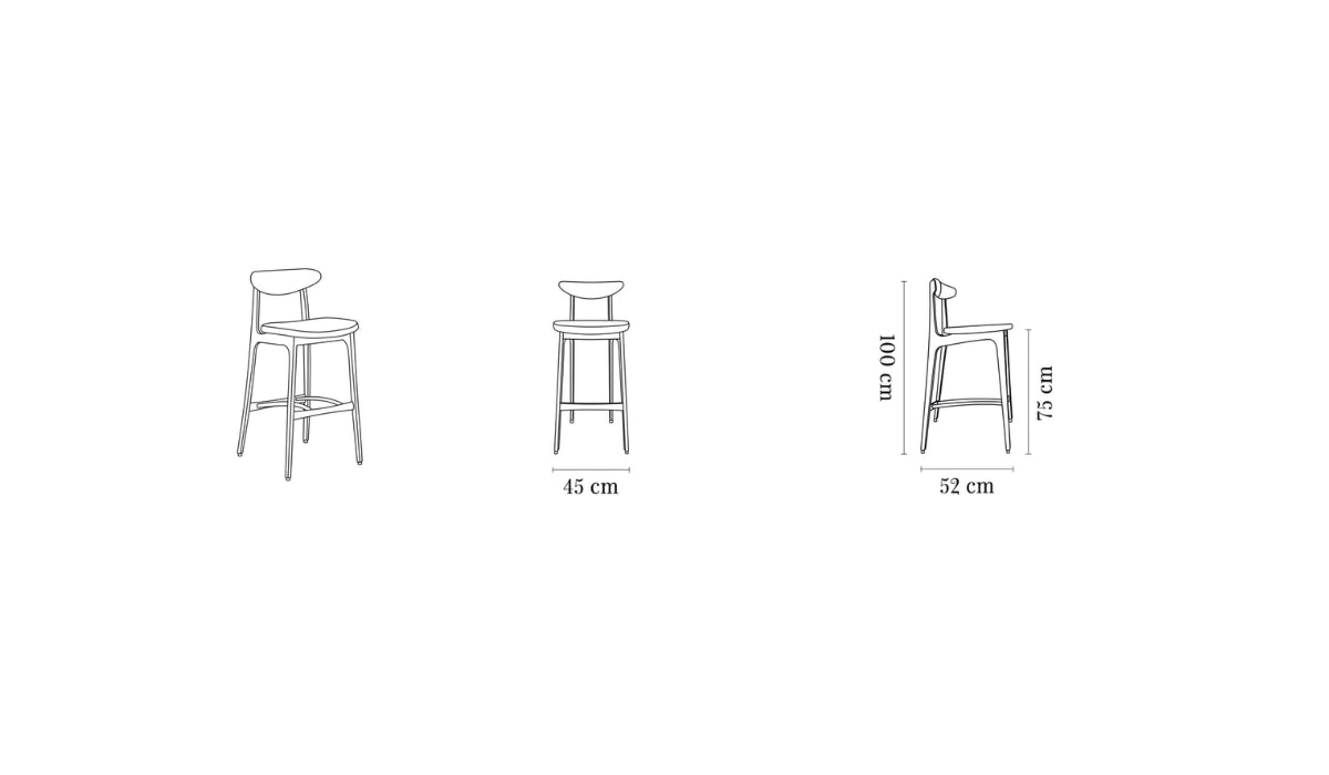 Chaise de bar-200-190 - Chaise de bar, tissu bouclé, bleu--NOVINEA-366 CONCEPT