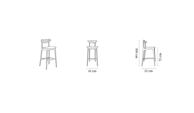 Chaise de bar-200-190 Mix - Chaise de bar, tissu bouclé, crème--NOVINEA-366 CONCEPT