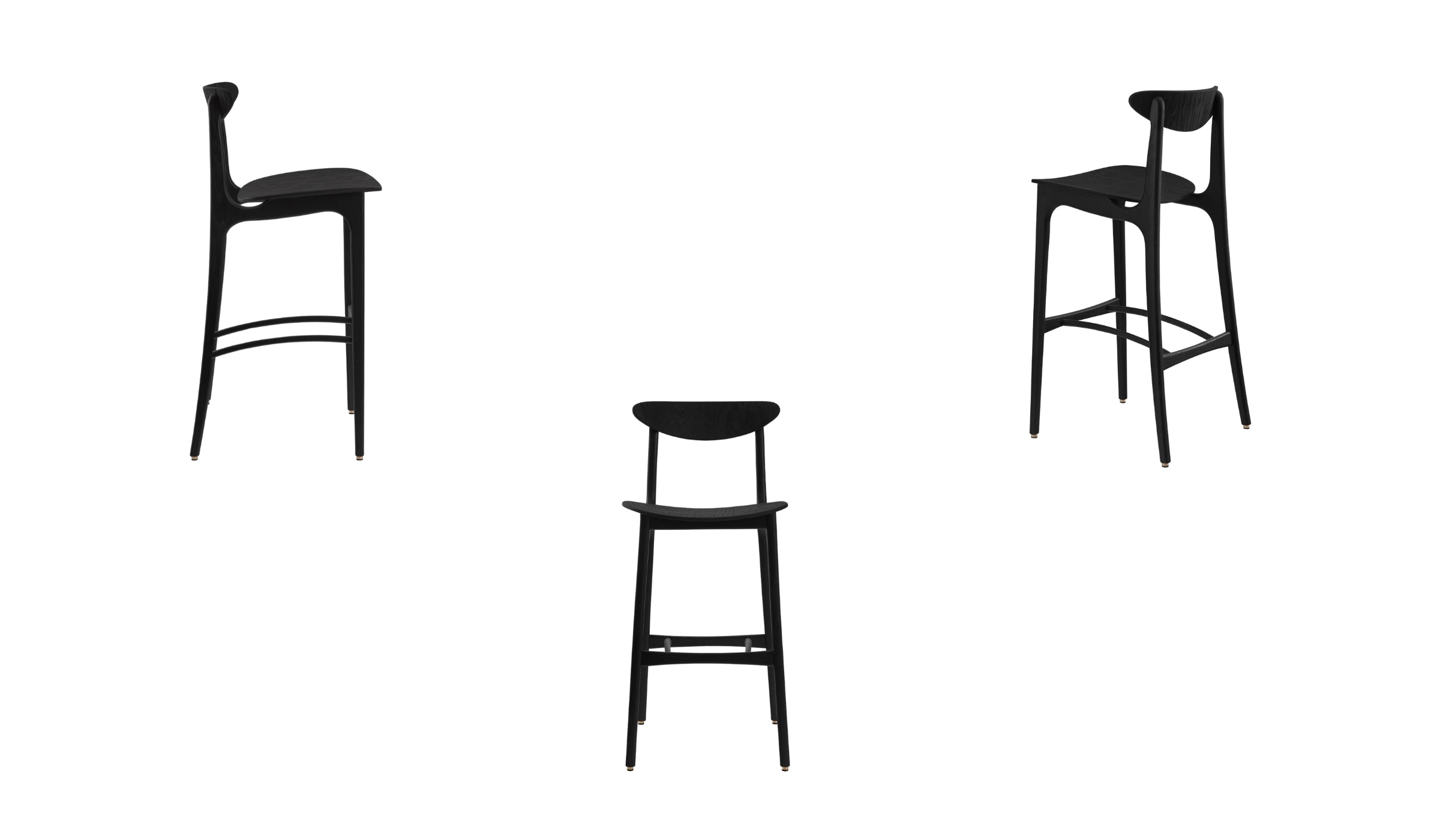 Chaise de bar-200-190 Timber - Chaise de bar, frêne noir--NOVINEA-366 CONCEPT