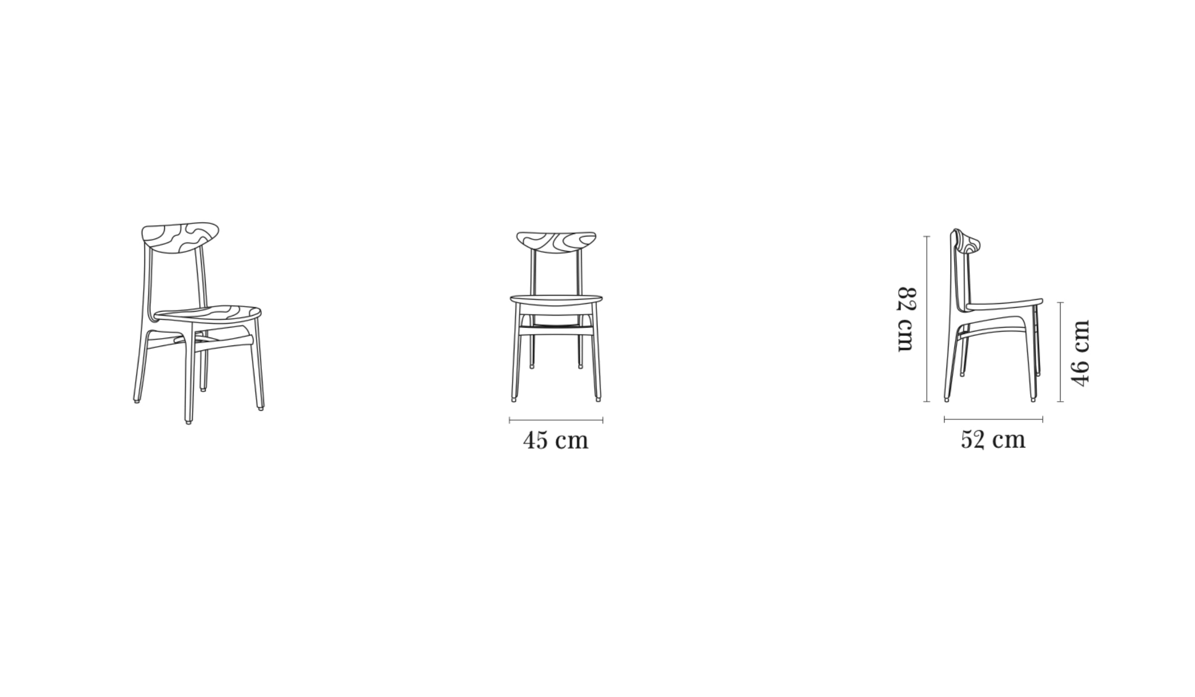 Chaise-200-190 Timber - Chaise, frêne foncé--NOVINEA-366 CONCEPT
