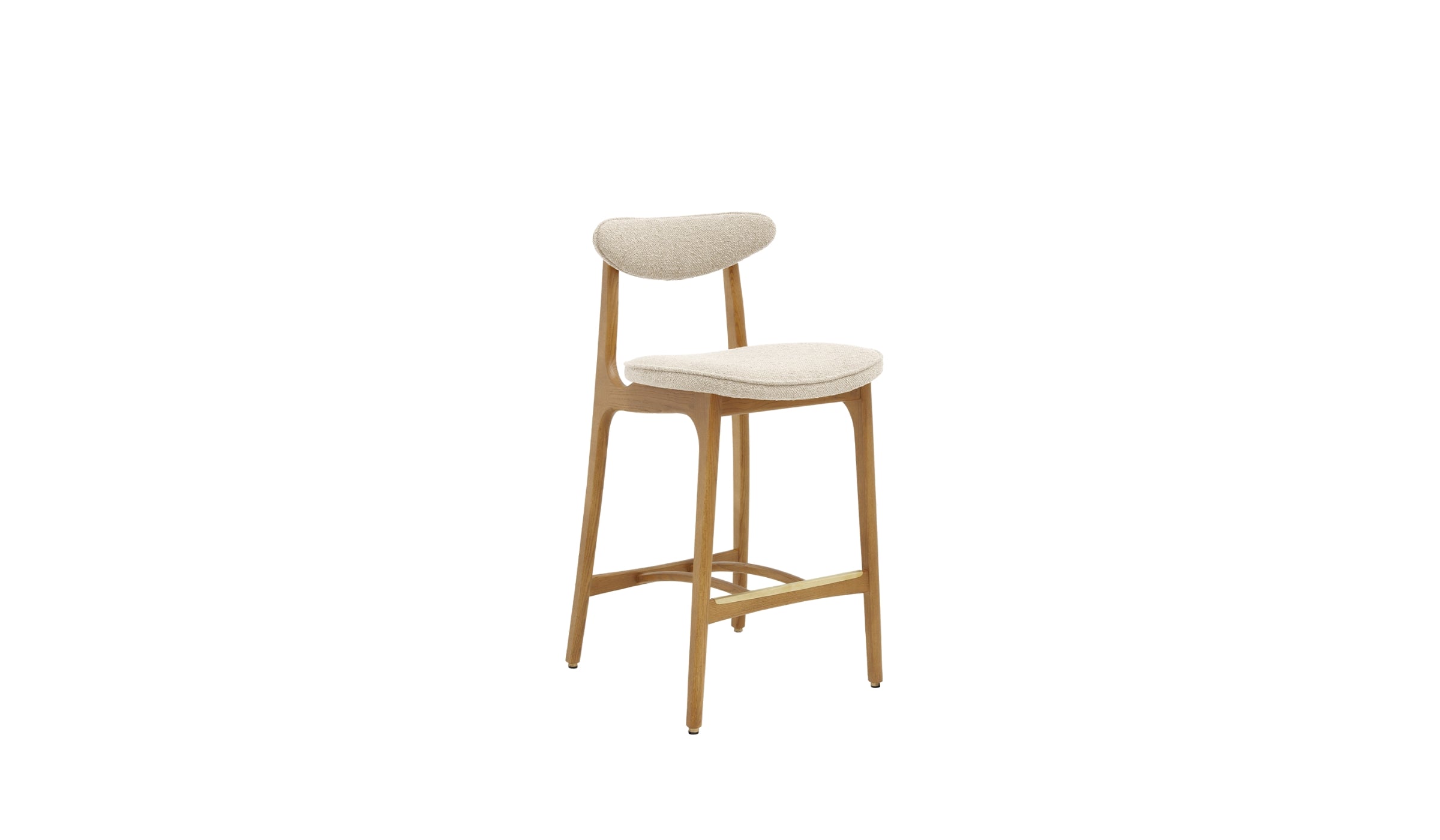 Chaise de bar-200-190 - Chaise de comptoir, tissu bouclé, crème--NOVINEA-366 CONCEPT