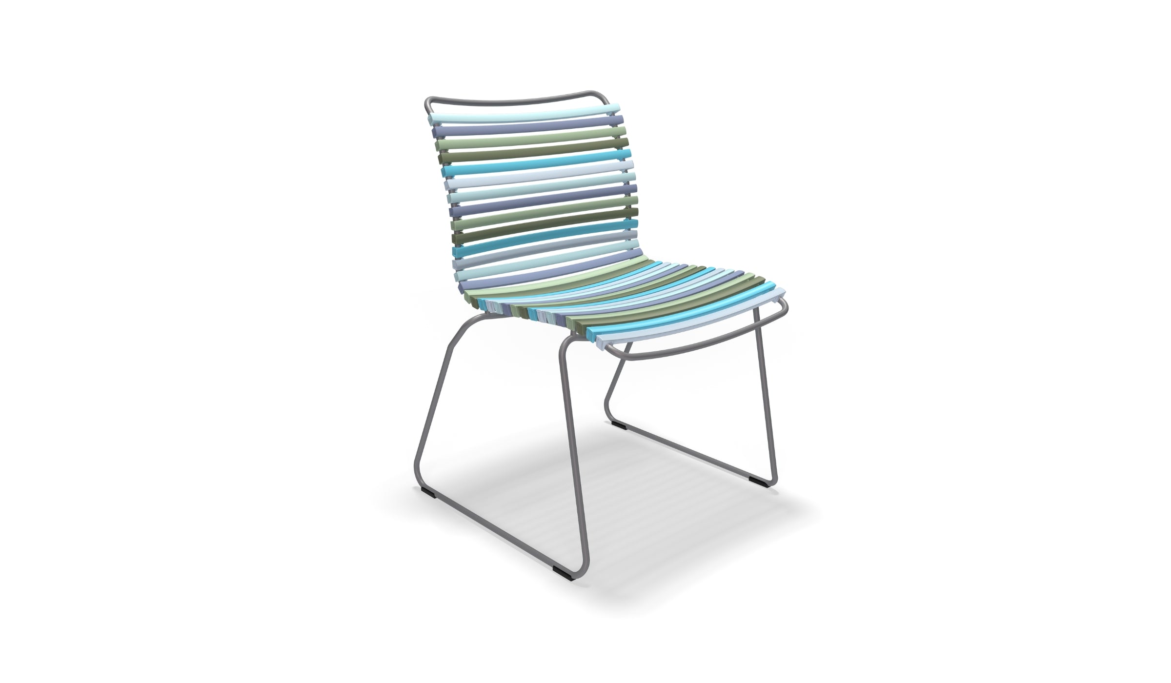 Click - Chaise d'extérieur ergonomique et minimaliste, multicolore