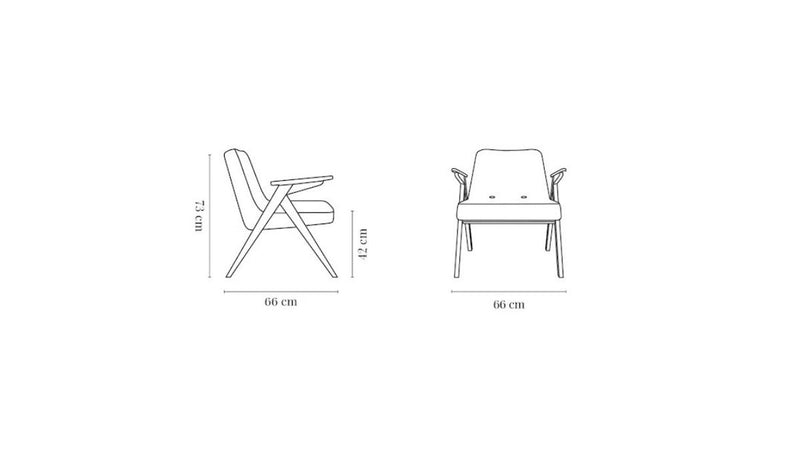 Fauteuil-Bunny - Fauteuil, tissu marbré, jaune, chêne naturel--NOVINEA-366 CONCEPT