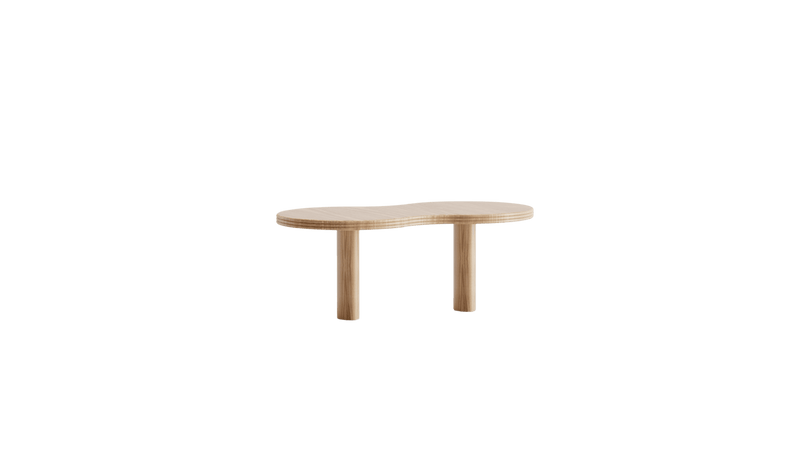 Driadea modern coffee table, in oak