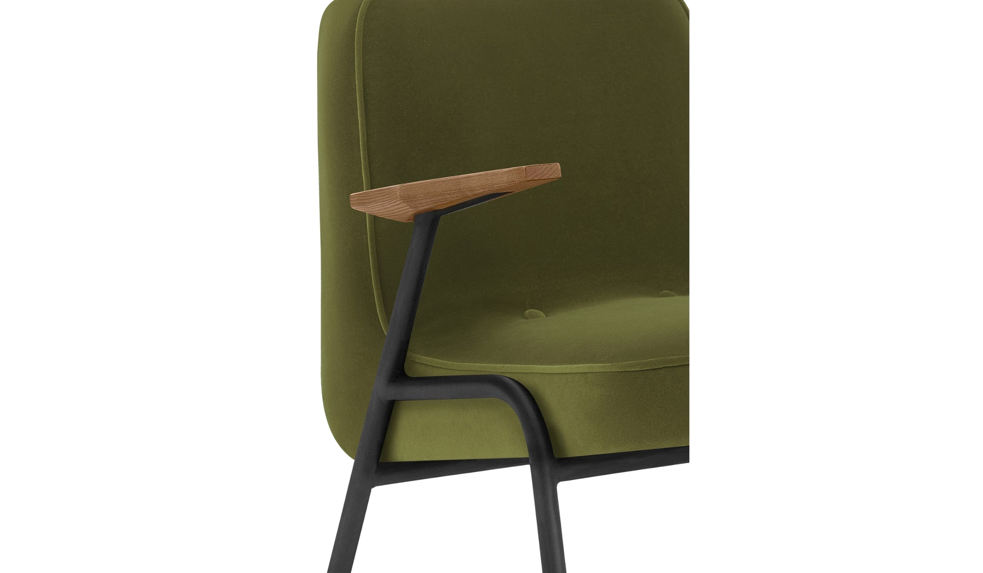 Fauteuil-366 Métal - Fauteuil, tissu velours, vert--NOVINEA-366 CONCEPT