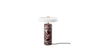 Trip portable lamp, Burgundy marble, shiny opal