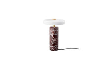 Trip portable lamp, Burgundy marble, shiny opal