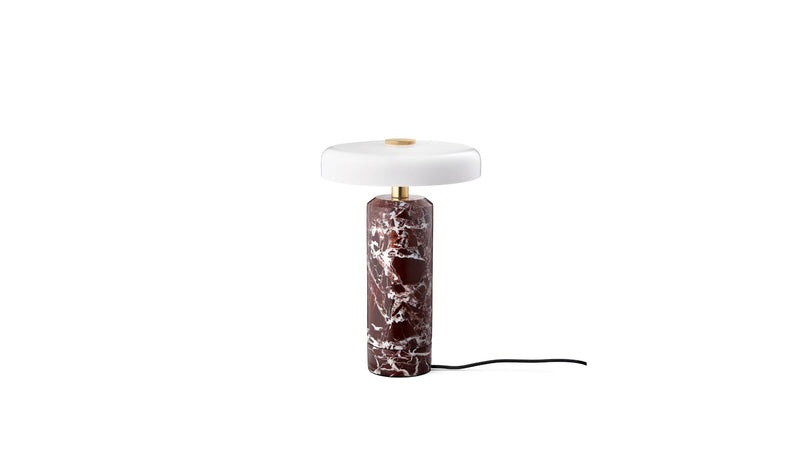 Lampe portable Trip, marbre de Bourgogne, opale brillant