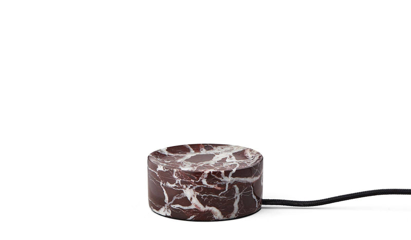 Trip portable lamp, Burgundy marble, shiny opal