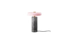 Trip Portable Lamp, Silver Marble, Glossy Pink