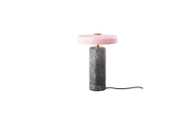 Trip Portable Lamp, Silver Marble, Glossy Pink