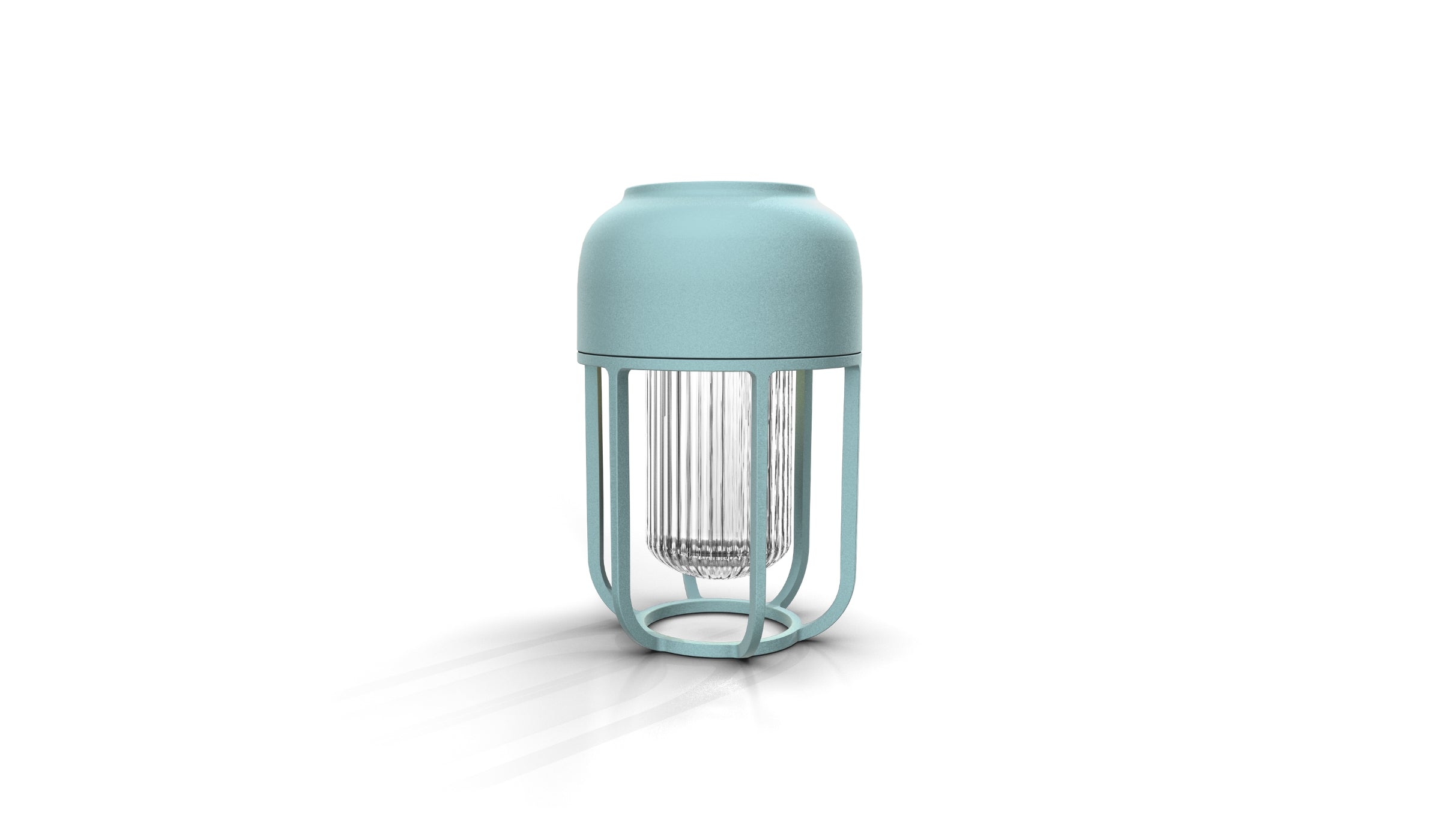 Light No.1 - Lampe solaire portable innovante et primée, bleu givré