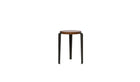 Tabouret Lou en chêne teinté et acier noir graphite