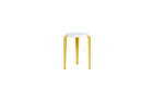 Tabouret Lou en plastique recyclé Venezia, jaune brioche