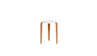 Tabouret Lou en plastique recyclé Venezia, rouge tangerine
