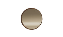 Grand miroir rond Luna XL, en noyer