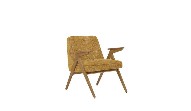 Fauteuil-Bunny - Fauteuil, tissu marbré, jaune, chêne naturel--NOVINEA-366 CONCEPT