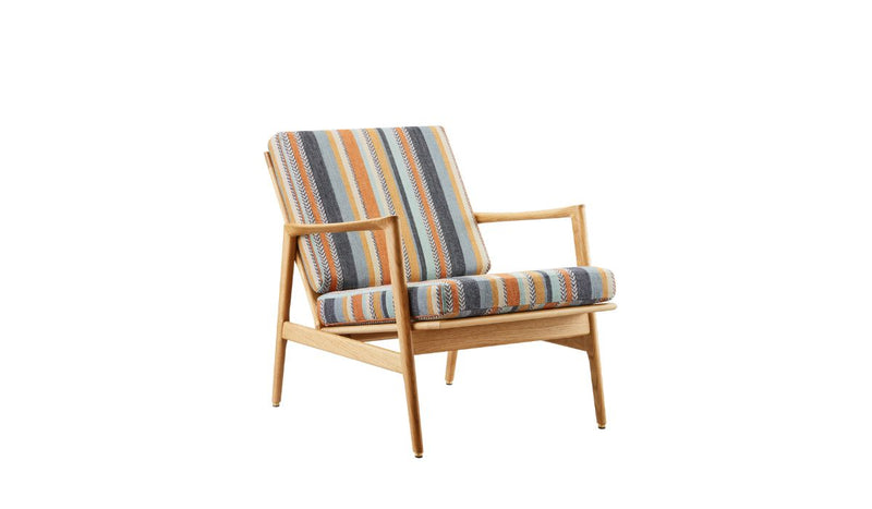 Fauteuil Stefan, tissu Costa Nova Bleu Casamance