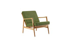 Fauteuil Stefan, velours vert