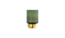 Sons Of Brass Hurricane Candle Holder, Green