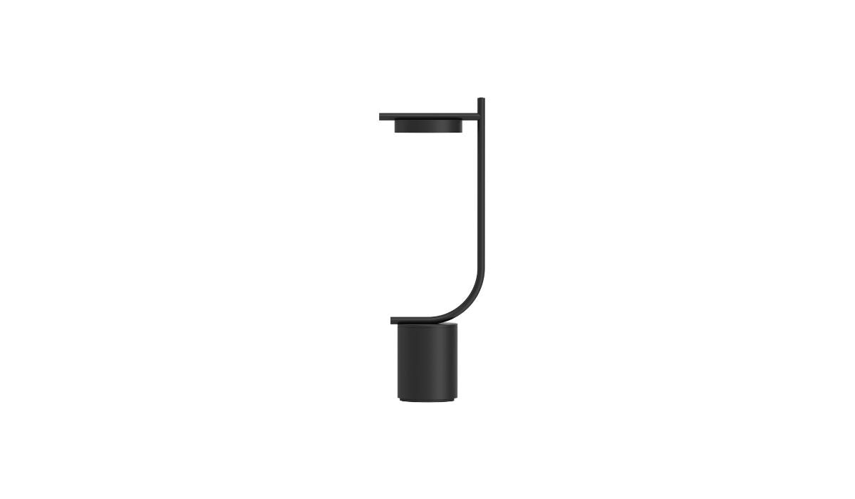 Igram - Lampe portable, forme en J, noir - NOVINEA Lampe de table