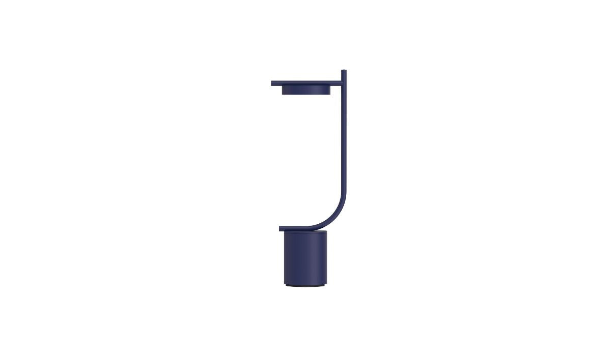 Igram - Lampe portable, forme en J, bleu - NOVINEA Lampe de table