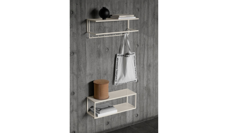 Grid - Porte-manteau en acier thermolaqué, beige - NOVINEA Porte-Manteau