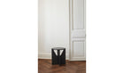Simple - Solid oak stool, black