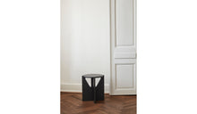 Simple - Solid oak stool, black