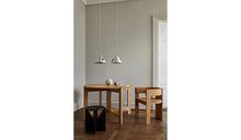 Simple - Solid oak stool, black