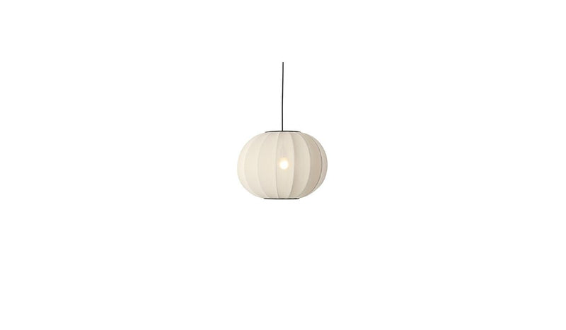 Suspension-Knit-Wit - Suspension, Ø45 cm, Ovale, E27, blanc perle--NOVINEA-MADE BY HAND