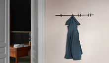 Coat rack, 6 pegs, 70cm, black