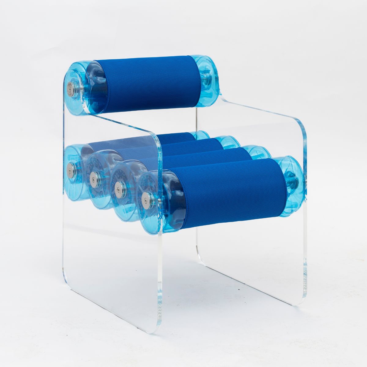 MW04 - Chaise structure verre, avec fourreaux