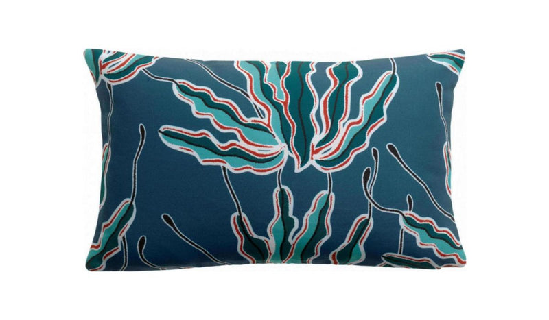 Coussin-Alga - Coussin intérieur/extérieur, bleu, 40x65 cm--NOVINEA-MAISON VIVARAISE