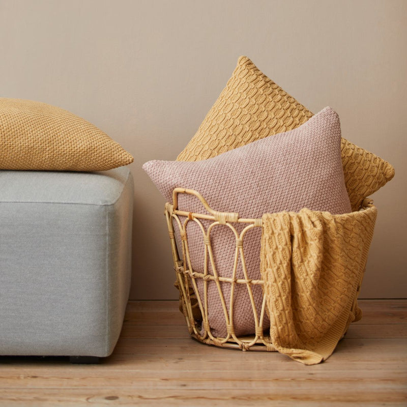 Nora - Mustard color cushion 